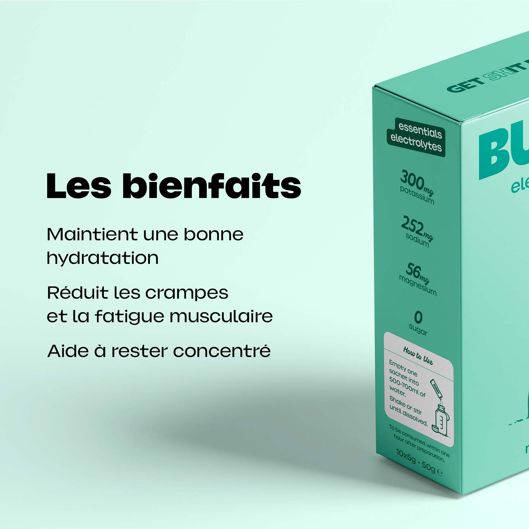 Électrolytes · Menthe Citron